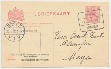 Spoorwegbriefkaart G. NS103-I a - Ravenstein - Megen 1920