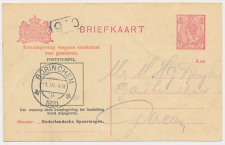 Spoorwegbriefkaart G. NS103-I e - Locaal te Gorinchem 1920