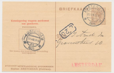 Spoorwegbriefkaart G. NS198 h - Locaal te Amsterdam 1925