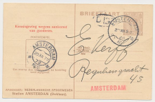 Spoorwegbriefkaart G. NS198 k - Locaal te Amsterdam 1926