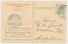 Spoorwegbriefkaart G. NS216 n - Nijmegen - Amsterdam 1931
