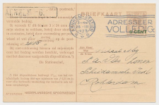 Spoorwegbriefkaart G. NS218 f - Arnhem - Rotterdam 1929