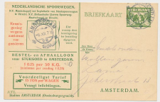 Spoorwegbriefkaart G. NS222 f - Locaal te Amsterdam 1930