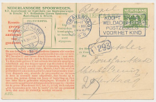 Spoorwegbriefkaart G. NS222 o - Locaal te s Gravenhage 1929