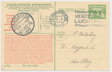 Spoorwegbriefkaart G. NS222 t - Locaal te s Gravenhage 1932