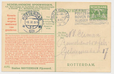 Spoorwegbriefkaart G. NS222 u - Locaal te Rotterdam 1931