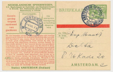 Spoorwegbriefkaart G. NS228 s - Locaal te Amsterdam 1934