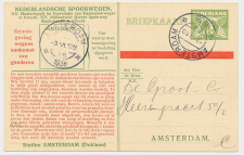 Spoorwegbriefkaart G. NS228 u - Locaal te Amsterdam 1936