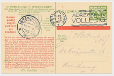 Spoorwegbriefkaart G. NS228 v - Locaal te s Gravenhage 1937