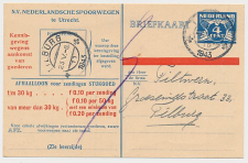 Spoorwegbriefkaart G. NS252 b - Locaal te Tilburg 1943