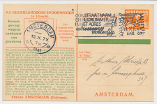 Spoorwegbriefkaart G. NS255 f - Locaal te Amsterdam 1941