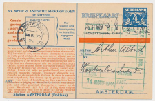 Spoorwegbriefkaart G. NS269 d - Locaal te Amsterdam 1944