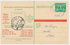 Spoorwegbriefkaart G. NS271 c - Middelburg - Veere 1945