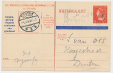 Spoorwegbriefkaart G. NS289 a - Nijmegen - Druten 1947