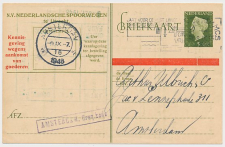 Spoorwegbriefkaart G. NS291a  a - Locaal te Amsterdam 1948