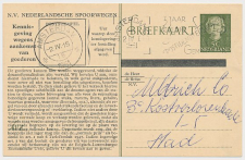Spoorwegbriefkaart G. NS300 d - Locaal te Amsterdam 1951
