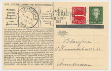 Spoorwegbriefkaart G. NS300 j - Locaal te Amsterdam 1953