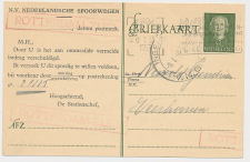 Spoorwegbriefkaart G. NS300 l - Locaal te Rotterdam 1953