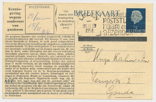 Spoorwegbriefkaart G. NS315 d - Leiden - Gouda 1954