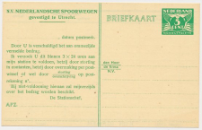 Spoorwegbriefkaart G. NS277a a - Nooduitgifte