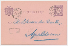 Kleinrondstempel Berlikum (Friesl:) 1895 - Afz. Brievengaarder