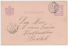 Kleinrondstempel Berlikum (N:B:) 1888
