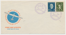 FDC / 1e dag Em. Nationaal Luchtvaartfonds 1954 - E18