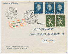 FDC / 1e dag Em. Nationaal Luchtvaartfonds 1954 -Autopostkantoor