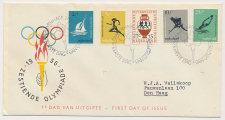 FDC / 1e dag Em. Olympische Spelen 1956