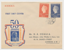 FDC / 1e dag Em. Regeringsjubileum 1948 - Type Uitgave Breel
