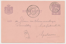 Kleinrondstempel Dedemsvaart 1895 - Afz. Directeur Postkantoor