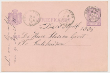 Kleinrondstempel Hoogwoud 1885