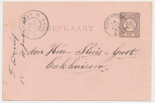 Kleinrondstempel Hoogwoud 1896