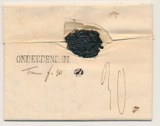 Kantens - Distributiekantoor Onderdendam - Groningen 1845