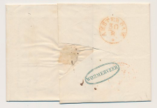 Distributiekantoor Wormerveer - Zaandam - Amsterdam 1849