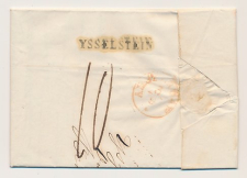 Stempel distributiekantoor Ysselstein - Utrecht - Amsterdam 1850