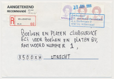 MiPag / Mini Postagentschap Aangetekend Willemstad 1995