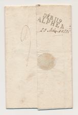 BRUSSEL FRANCO - DEB.119 ALPHEN 1825