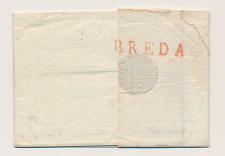 Parijs Frankrijk - grensstempel BREDA - Utrecht 1814