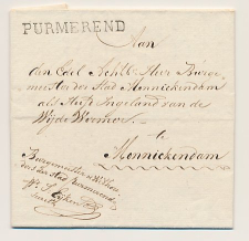 PURMEREND - Monnickendam 1825