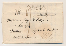 BREDA FRANCO - Eclepens Lavigny Zwitserland 1820 - Lakzegel