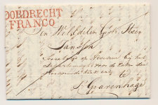 Dubbeldam - DORDRECHT FRANCO - s Gravenhage 1827