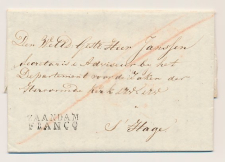 ZAANDAM FRANCO - s Gravenhage 1828 - Lakzegel