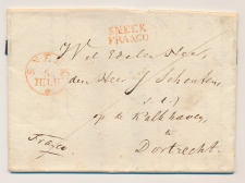 SNEEK FRANCO - Dordrecht 1831 - Vrijmetselarij - Lakzegel