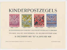 Affiche Em. Kind 1927 - Bijlage Maandblad Philatelie