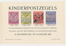 Affiche Em. Kind 1927 - Bijlage De Philatelist