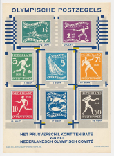Affiche Em. Olympische Spelen 1928 - Bijlage De Philatelist
