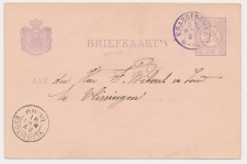 Kleinrondstempel Krabbendijke 1891 ( violet )