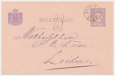 Kleinrondstempel Katwijk A/Z 1884