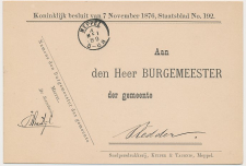 Kleinrondstempel Meppel 1889